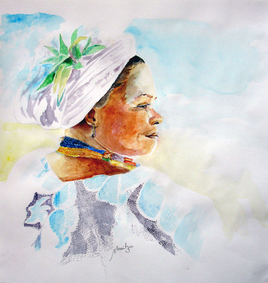 Fé Watercolour Paper Figure Painting