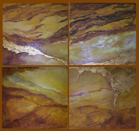 desierto y oro Mixed media Canvas Others