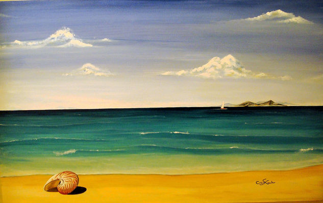 Nautilus Acrylic Canvas Marine Painting