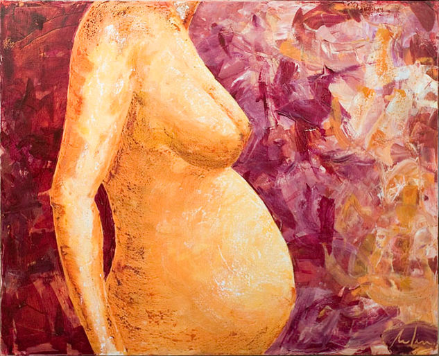 Pregnancy 2 Acrylic Canvas Nude Paintings