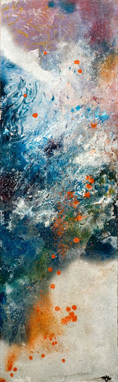 Effervescence Mixed media Panel Marine Painting