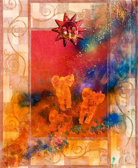 Savannah Mixed media Panel Animals