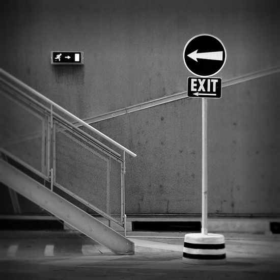 EXIT Architecture and Interiorism Black and White (Digital)