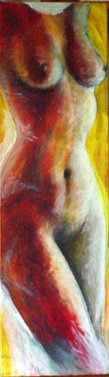 Desnundando 2 Acrylic Canvas Nude Paintings