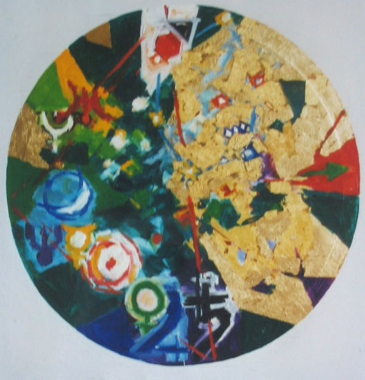 Mandala astrologique Oil Canvas