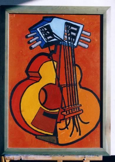 guitarra Oil Canvas Landscaping