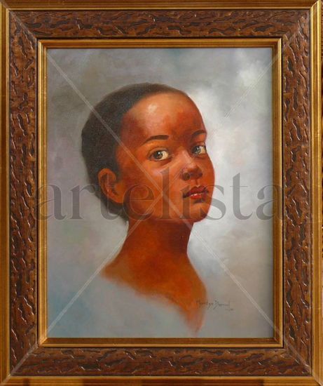 Negrita Oil Canvas Portrait