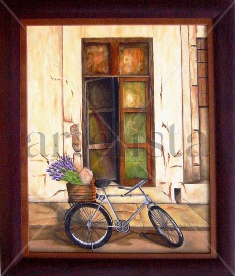 Bicicleta con flores