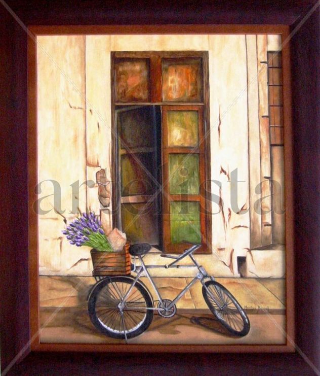 Bicicleta con flores