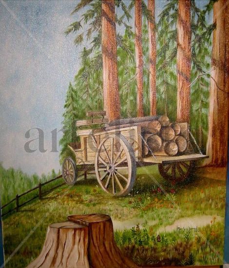 La Carreta Oil Canvas Still Life Paintings