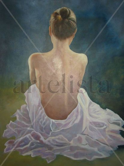 MEDITATION Oil Canvas Figure Painting