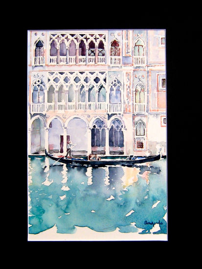 Ca d'Oro, by Amapola Herrera Watercolour Paper Landscaping