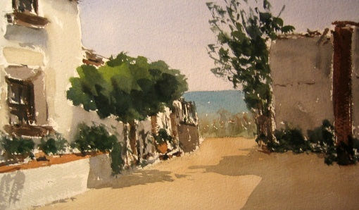 Masia de Pineda de Mar Watercolour Paper Landscaping