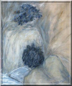 lecture Mixed media Canvas Nude Paintings