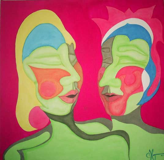 Amor sin barreras Acrylic Canvas Figure Painting