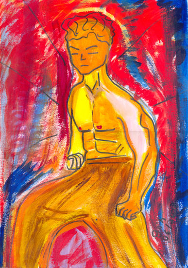 Chalis Acrylic Paper Figure Painting