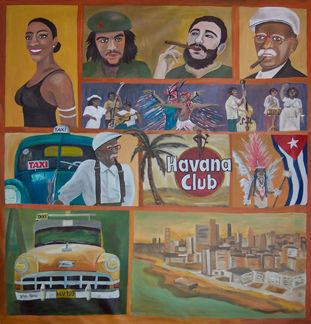 Havana Club Óleo Lienzo Otros