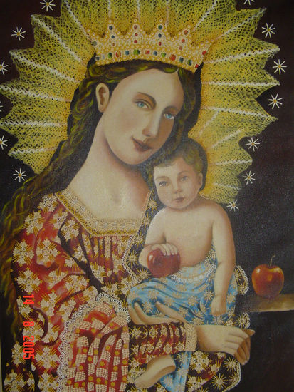 Madona Cusquenha Oil Canvas