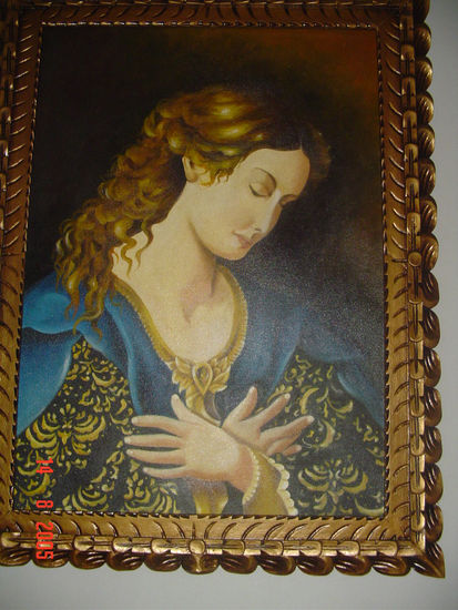 Virgem em Prece II Oil Canvas