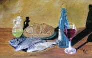 La Cena Oil Canvas Still Life Paintings