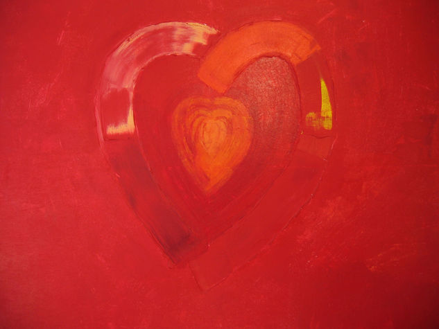 corazón apasionado Acrylic Canvas