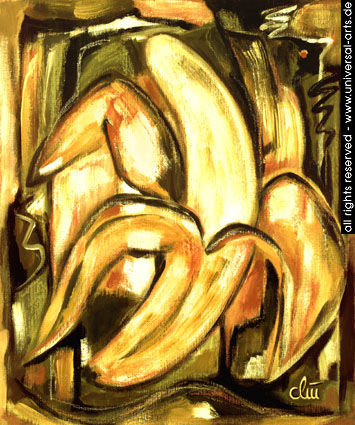 Banane Pur (Banana Pure) Acrylic Others Floral Painting