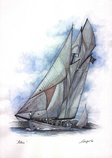 Altair Acuarela Papel Marina