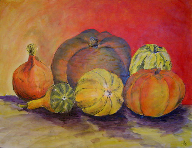 Courges Media Mixta Papel