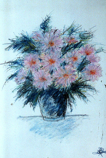 Marguerites Pastel Papel