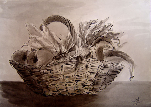 Nature morte automnale Tinta Papel