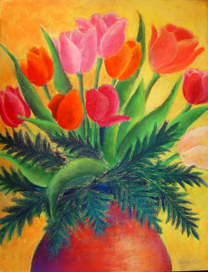 Tulipes Pastel Papel