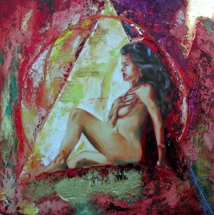 L ATTENTE Oil Canvas Nude Paintings