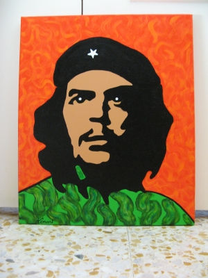 che Acrylic Canvas Figure Painting