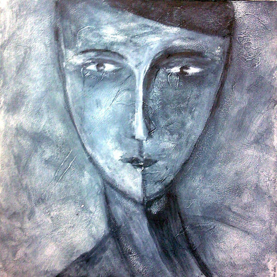 s/ titulo Mixed media Canvas Figure Painting