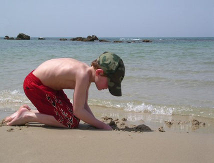 Boy on the beach	