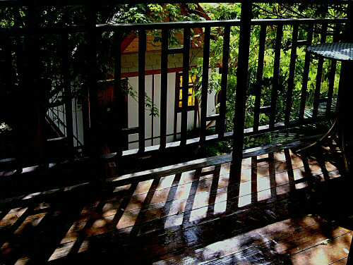 Evening on the balcony	