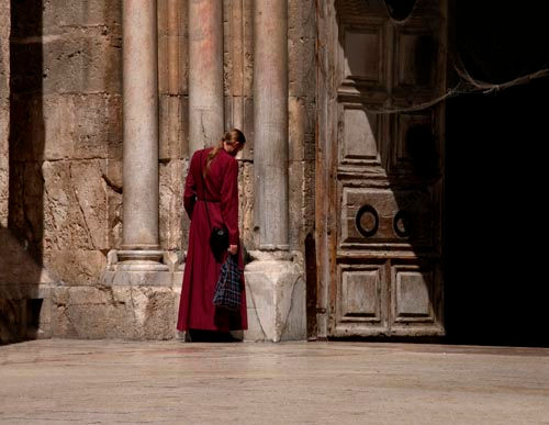 In front of Holy Sepulcher church 