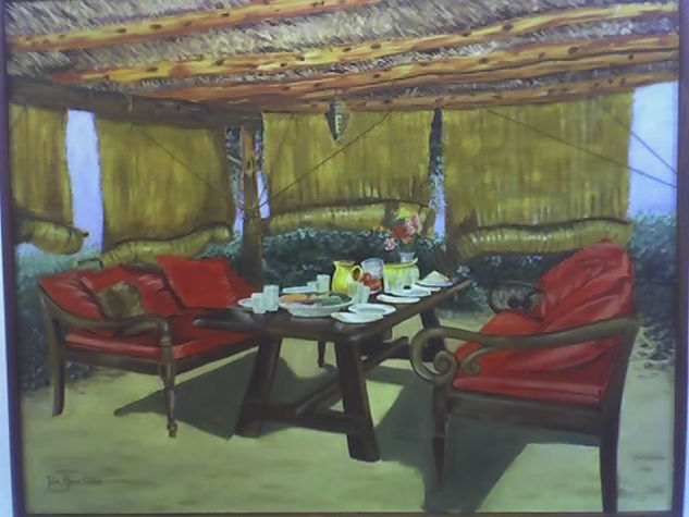La Merienda Oil Canvas Landscaping