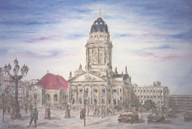 Der Französische Dom,Gendarmenmarkt,Berlin-Mitte Óleo Lienzo