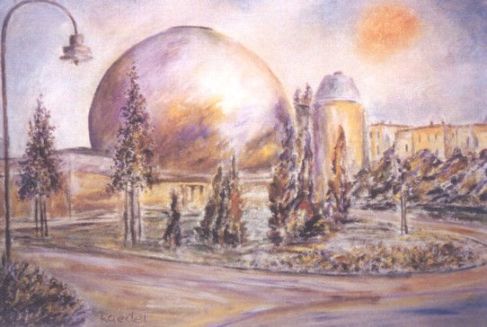 Planetarium Prenzlauer Allee,Berlin,Prenzlauer Berg Oil Canvas