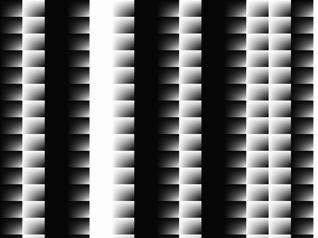 Op Art Black and White Saws 