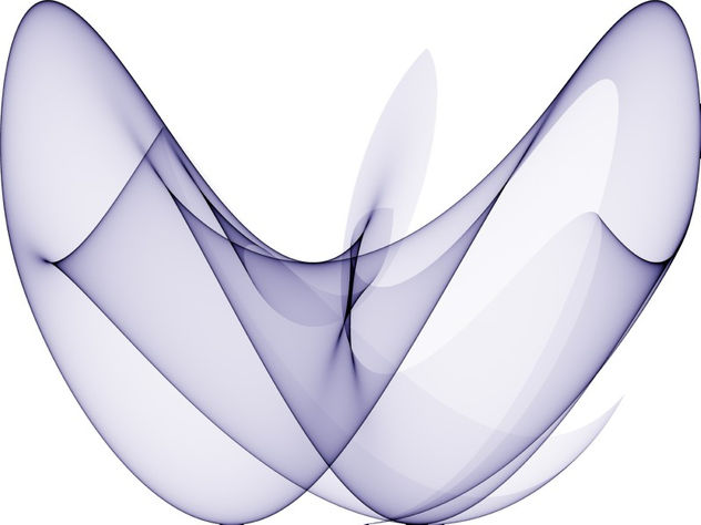 Op Art Sine Curves One Blue