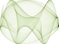 Op Art Sine Curves Two Green