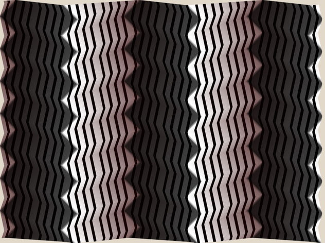 Op Art Tropical Waves One