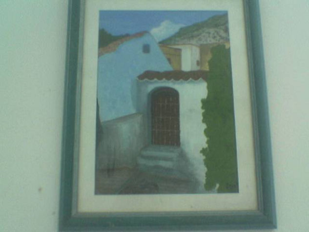 porte de chaouen Acrylic Paper Landscaping