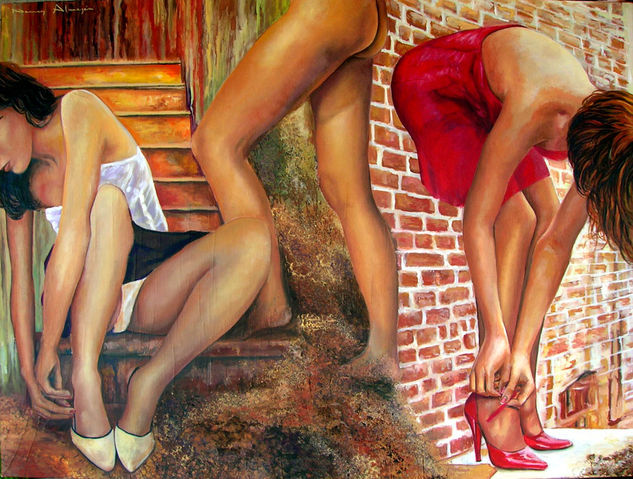 La sensualidad cotidiana Oil Canvas Figure Painting