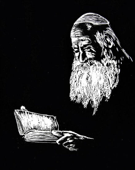 O Sábio Woodcut