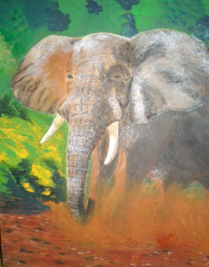 elephant Acrylic Card Animals