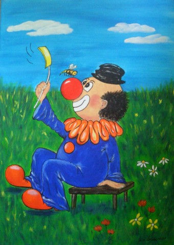 Clown 2 Acrylic Canvas Others