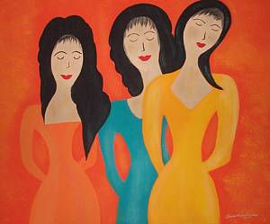 Las Hermanas Acrylic Canvas